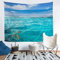 Loussiesd Ozean Themed Wandbehang Meer Drucken Wandteppich Für Kinder Jungen Mädchen Kinder Hawaiian Strand Tapisserie Ultraweiche Sommer Teal Ozean Decor Wandkunst 175x230cm