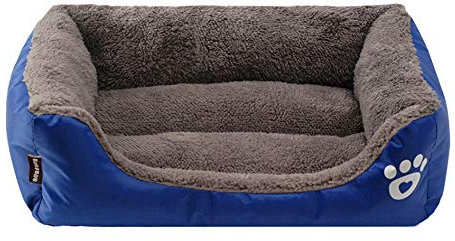 Hundebett Hundekorb Hundesofa Tierbett Für Kleine, Mittlere Und Grosse Hunde Waschbar Kuschelkissen Katzensofa Hundehöhle Katzenbett Für Kleine,Blau 3,XL