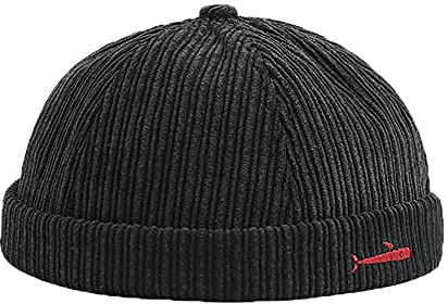 YAMEE Docker-Cap Herren Docker Mütze Damen Seemannsmütze Hafenmütze Herrenmütze Bikercap Hat Wandermütze Dockercap Kopfbedeckung Seemannskappe (Kopfumfang Größenverstellbar)