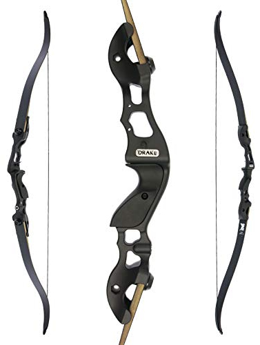 Drake Take Down Recurvebogen Black Raven 2.0 56 Zoll 30 – 60 lbs Rechtshand (30 lbs)