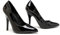 Bismaa Mens Womens Drag Queen Cross Dresser HIGH Heel Pointy Toe Court Shoes Big Sizes UK 9,10,11,12 (Black Patent, Numeric_8)