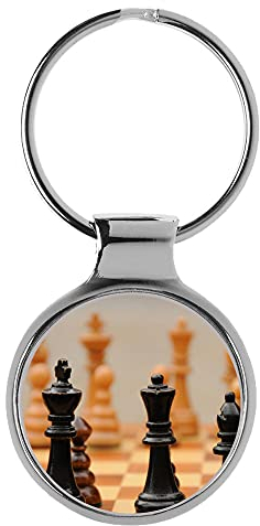 KIESENBERG Schachfiguren auf Schachbrett Schach Geschenk 3D Schlüsselanhänger A-9606