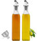 Bottiglia di Olio,Bottiglia Dispenser Olio 500ml*2 PCS Olio e Aceto Dispenser Prova di Perdite con Beccuccio Oliera Bottiglia per Barbecue Cucinare Grigliare