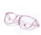 LeonDesigns Safety Goggles Anti-Fog Tactical glasses with Side Shields Clear Safety glasses with Anti-Scratch UV400 protection Lens Goggles Inside Eyeglasses (Square transparent Pink)