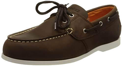 Timberland Homme Cedar Bay 2 Eye Boat Shoe, DK Brown, 43 EU