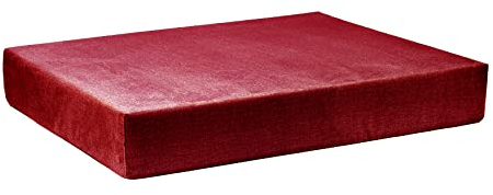 TexDeko BeSmart halbes Palettenkissen Loungekissen 60x80x12cm mit Abperleffekt Bezug mit Reißverschluss für Palettenpolster (Bordeaux)