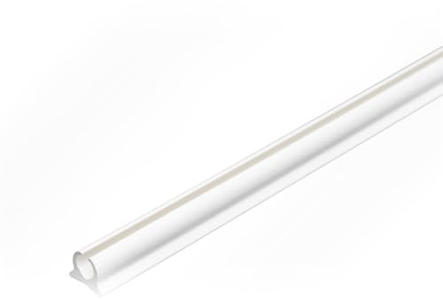 LYSEL® Kederschiene Kederleiste Kederprofil Kunststoff Elfenbein 90° Länge 1m für Keder 5,5-7,5mm