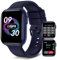 Bebinca Smartwatch Uomo Orologio smartwatch (Effettua/Risponde alle chiamate VIVAVOCE) 1.69”HD Full-touch Microfono/Frequenza cardiaca/SpO2 IP68 Impermeabile 260mAH Batería Potente（Blue）
