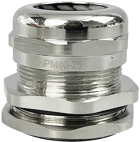 TRU Components TC-10302852 Kabelverschraubung M40 Messing (vernickelt) Metall 1 St.