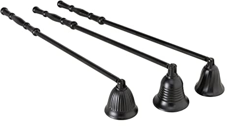 BOLTZE 1x Kerzenlöscher Joriz 30cm lang, aus Aluminium, lackiert, schwarz, Auswahl vom Design ist Nicht möglich