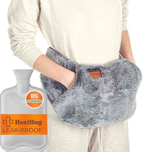 Wearable Hot Water Bottle Belt - Period Pain Relief Adults Wrap Around Hot Water Bottle Period Belt Back Pain Relief Shoulder Body with Cover UK Adult