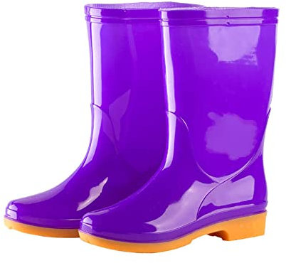 Stivali da giardino impermeabili da pioggia, stivali antipioggia antiscivolo per le signore comode solette eleganti scarpe da pioggia leggera, comode solette eleganti scarpe da pioggia leggera scarpe