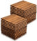 Vigevee Caillebotis Exterieur Lot de 22 Dalles en Bois de d'acacia 30x30 cm Carrelage Exterieur Terrasse Caillebotis Bois Pour patio,balcon, jardin, balcon 2 m²