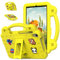 Tablet Case For Lenovo Tab M8 4th Gen 2023 (TB-300FU/TB-300XU) Kids Friendly DIY Cartton Doll with Kickstand Lightweight EVA Silicone Shockproof Cover Yellow