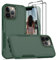 Jeylly Compatible with iPhone 13 Pro Max 6.7 inch, Shockproof Anti Scratch Hard PC Back Soft TPU Bumper Drop Protective Women Men Boys Girls Cover for iPhone 13 Pro Max, Green
