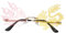 SHOWERORO Randlose Drachen für Seltsame Party UV Schutzbrille