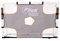Football Flick Urban Target Sheet 8 x 6 | Rete resistente alle intemperie con 5 zone bersaglio per tiro e allenamento di calcio libero | Si attacca alle porte con cinghie in velcro