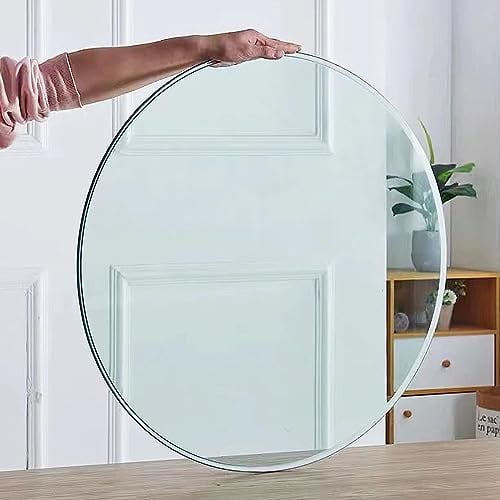 Cristal Redondo Tablero De Mesa 70cm Tablero De Mesa De Cristal Templado Para Café/Mesa/Hogar/Mesa De Jardín Alta Dureza, Fácil De Limpiar Tablero De Mesa De Cristal Templado ( Color : Clear , Size :