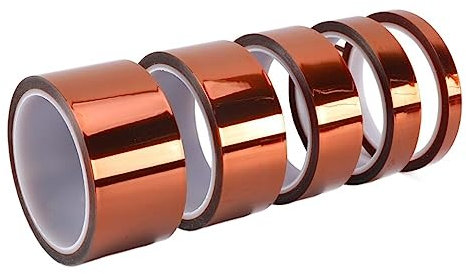 KLVN 10pcs Professional 30M Heat Resistant High Temperature High Insulation Electronics Industry Welding Polyimide Kapton Tape (Color : 200MM, Size : 33M)