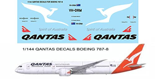 Generisch 1/144 QANTAS Decals Livery for Boeing 787 787-8 Decals TB Decal TBD84