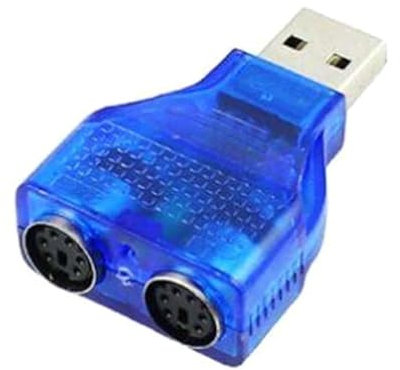 PS/2 Dual PS/2 Laptop USB Stecker Konverter Adapter auf PS2 Buchse