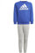 adidas Unisex Kinder Essentials Logo French Terry Jogger Set, semi lucid blue, 6-7 Years