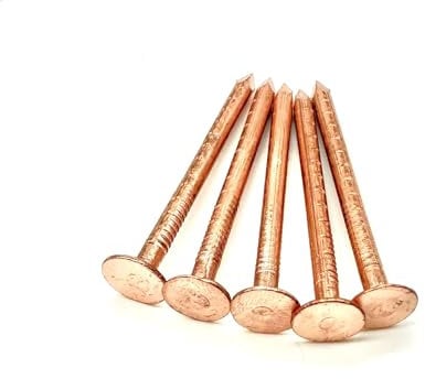 20 PCS Copper Clout Nails Roofing Slate Felt Nail, Tree Stump Killers, 30mm, 38mm, 50mm… (38mm x 2.65mm)