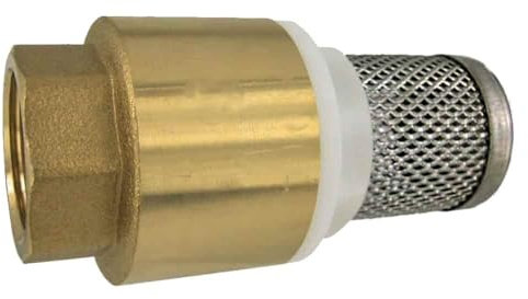 Fussventil m. Rückschlagventil + Niro Saugkorb 1 1/2