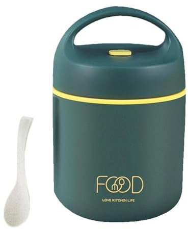 Thermoss Bocal alimentaire isotherme en acier inoxydable | Récipients alimentaires empilables et réutilisables pour la soupe, le smoothie