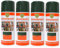 various-Pintura Spray Antioxidante Verde Carruaje 400 Ml para las Superficies de Metal, Hierro y Aluminio,Pack de 4 Unidad