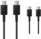 Super Fast Charging USB C to USB C Cable (2 Pack), Type-C Charging Cable (1M) PD 3A Compatible with Samsung, Apple devices & and all other USBC devices, Black