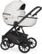 BBtwin Riko Basic Montana Ecco 2-in-1 Kinderwagen aus Kunstleder, 2-teilig und Zubehör, Weiß