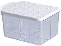 HJUGHPN Spice Jars Household Seasoning Jar Storage Box Kitchen Organization Plastic Container Salt Shaker Storage Organizer Kitchen Accessories(White)