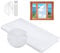 MOEGFY Fliegengitter Fenster Weiss, 1 Stück Mosquito Net Window, Moskitonetz Fliegennetz Fenster, Fensternetz Insektenschutz, Geeignet Für Alle Fenster Kleiner Als 130X150Cm, Kein Bohren Erforderlich