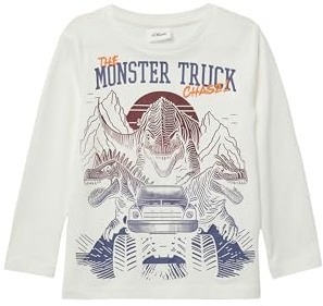 s.Oliver Longsleeve mit großem Dino-Print und Stickerei-Details