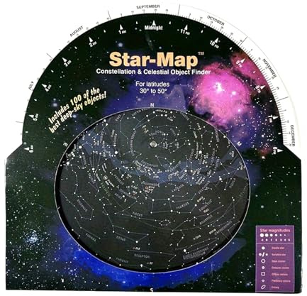 Haiki Rotating Star Chart Map Suitable For Astronomy Enthusiasts Schools Science Clubs Portable Stargazing & Planet Discovery