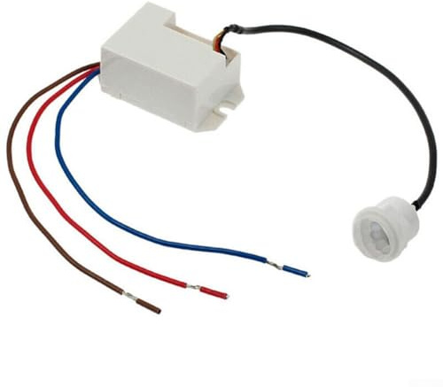 3 fils électriques pour corps relais détecteur de mouvement automatique lumière lampe interrupteur de commande