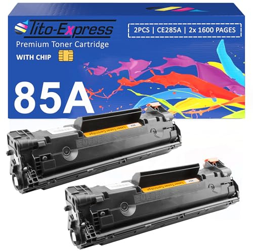 85A CE285A Toner kompatibel für HP 85A für HP CE285A LaserJet P1102W P1102 M1212NF M1132 MFP M1217NFW M1212 M1132 M1210 M1210MFP P1108 P1109 P1009w Schwarz Multipack 2-Pack