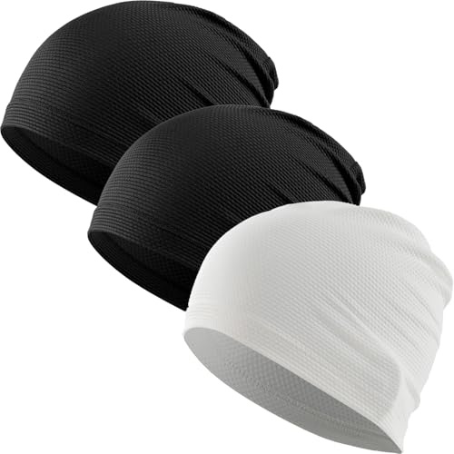 WTACTFUL 3 Stück - Laufmütze Herren und Damen Sportmütze Fahrrad Mütze Skull Cap Atmungsaktiv für Laufen Radfahren Klettern Jogging Fitness Outdoor