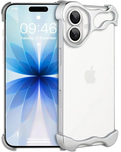 Babilden Aluminum Alloy Metal Bumper Case (Silver, 17)