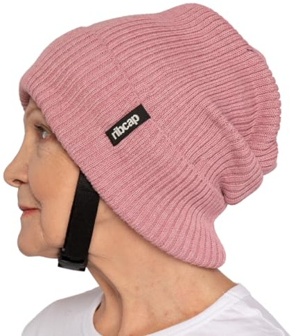 Ribcap Lenny Medizinischer Schutzhelm – Sicherer und Stilvoller Kopfschutz für Sturzgefährdete | Rosa | Mittel 56-58 cm | Ideal für Epilepsie, Erwachsene, Senioren und alle Aktivitäten