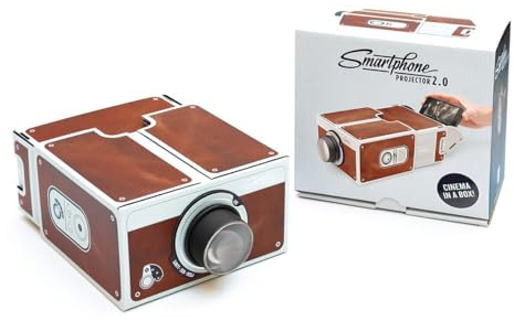 Luckies of London Mini Projector Smartphone Projector 2.0 Brown - LED - USB - Portable - Brown