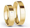 JC Trauringe Gold 333 Paarpreis Poliert I Traumhafte Eheringe breit 5 mm I Partnerringe Gelbgold mit Gravur in edler Schatulle I Klassische Hochzeitsringe Herrenring & Damenring mit Stein (Profil 1)