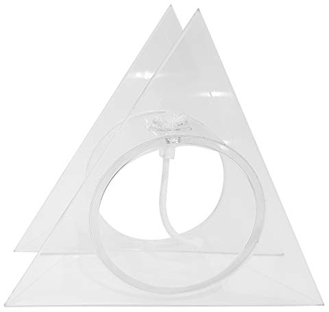 Oberstdorfer Glashütte Glas Öllampe eckig Petroleumlampe modern aus klarem Glas zum hinstellen mundgeblasenes Kristallglas Breite ca. 13 cm Höhe ca 11 cm