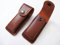 Onogal 4420 étui en cuir pour couteau avec fermeture par pression et système d'attache à la ceinture Marron
