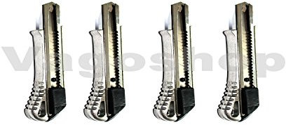 144 Stück Alu Druckguss Cuttermesser 18mm Universalmesser Aluminium Cutter Teppich