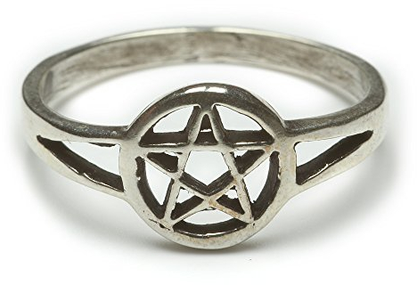 Drachensilber Pentagramm Ring Silberring 925 Silber Schmuck Damenring Kindering Hexenstern