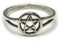 Drachensilber Pentagramm Ring Silberring 925 Silber Schmuck Damenring Kindering Hexenstern