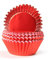 Miss Bakery's House® Papierbackförmchen - Folie - Ø 50 mm x 30 mm - Rot - 50 Stück - Cupcakeförmchen - Muffin Liners - glänzend - fettdicht - metallic