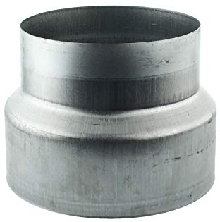 MKK - 18112-021 - Reductor Reductor Aluflex Tubo Flexible Ventilación Tubo en espiral Galvanizado 250-200